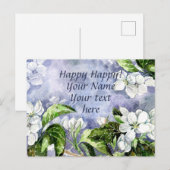 Apfelblüte Postkarte (Vorne/Hinten)