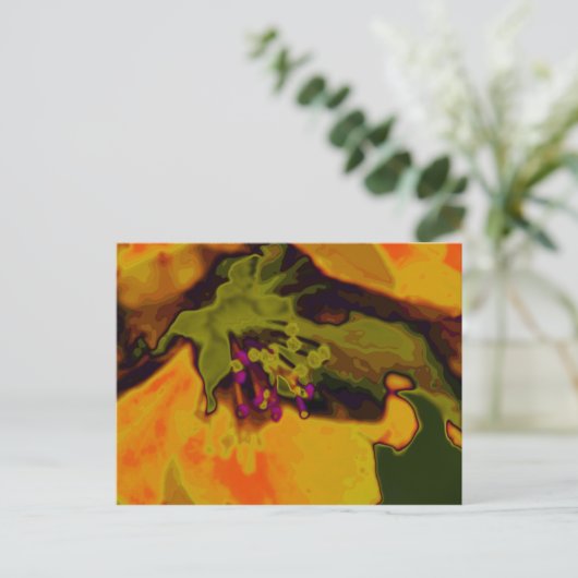 Apfelblüte Postkarte (Stehend Vorderseite)