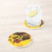 Apfelblüte Sandstein Untersetzer (Seite)