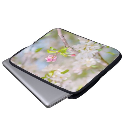Apfelblüte - Schönheit Laptopschutzhülle (Vorne Knopf)