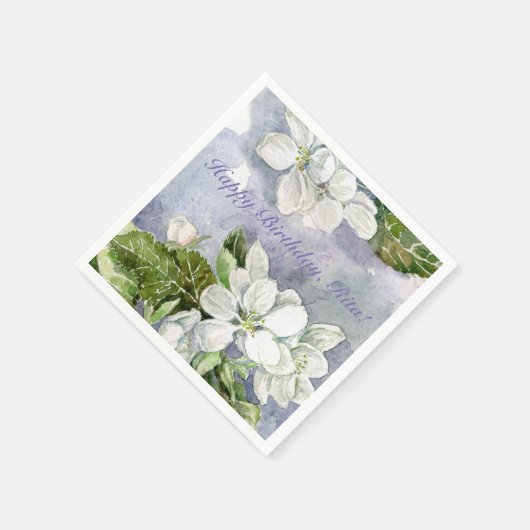 Apfelblüte Serviette (Ecke)