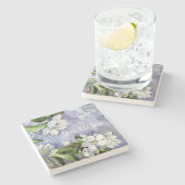 Apfelblüte Stone Untersetzer (Seitenansicht)