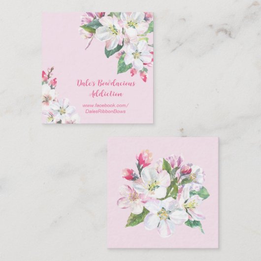 Apfelblüte Visitenkarte (Vorne/Hinten)