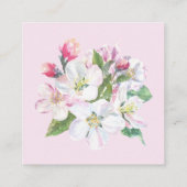 Apfelblüte Visitenkarte (Rückseite)