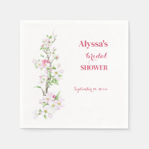 Apfelblüten Brautparty Personalisiert Serviette