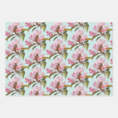 Apfelblüten Geschenkpapier Set (Vorderseite)