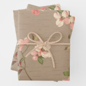 Apfelblüten Geschenkpapier Set (Beispiel)