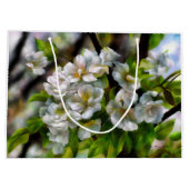 Apfelblüten Große Geschenktüte (Rückseite)