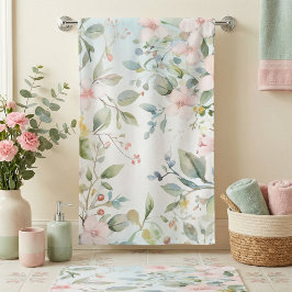 Apfelblüten inspiriert badehandtuch