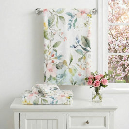 Apfelblüten inspiriert badhandtuch set