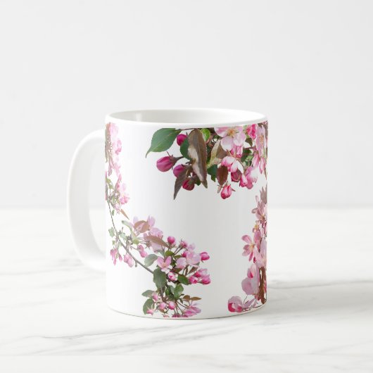 Apfelblüten Kaffeetasse (Vorderseite Links)