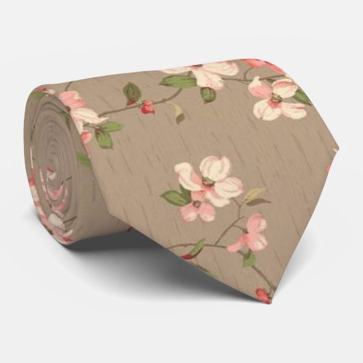 Apfelblüten Krawatte (Gerollt)