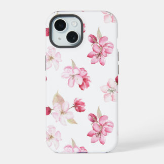 Apfelblüten Nahtloses Muster iPhone 15 Hülle