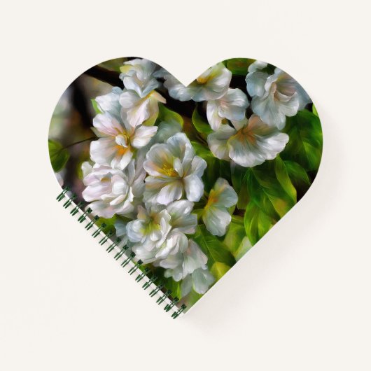 Apfelblüten Notizblock (Vorderseite)