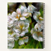 Apfelblüten Notizblock (Rückseite)