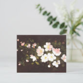Apfelblüten Postkarte (Stehend Vorderseite)