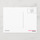 Apfelblüten Postkarte (Rückseite)