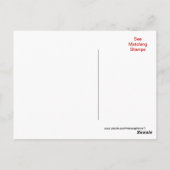 Apfelblüten Postkarte - passen Sie jede Gelegenhei (Rückseite)