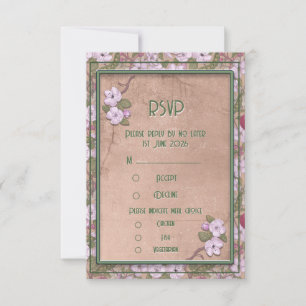 Apfelblüten - RSVP-Karte RSVP Karte