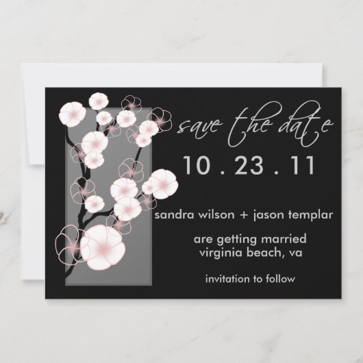 Apfelblüten Save the Date (Vorderseite)