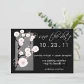 Apfelblüten Save the Date (Stehend Vorderseite)
