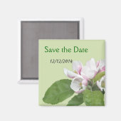Apfelblüten Save-the-Date Magnet (Vorderseite/Rückseite)