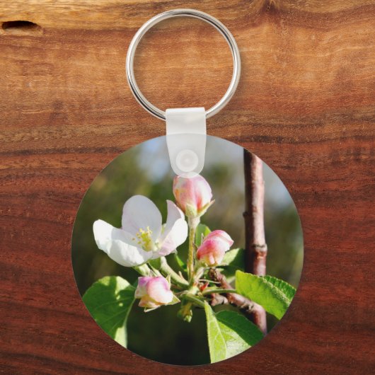 Apfelblüten Schlüsselanhänger (Vorderseite)
