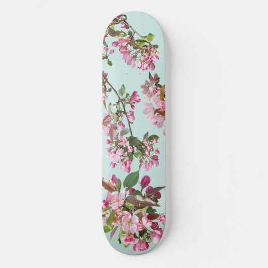 Apfelblüten Skateboard (Vorderseite)