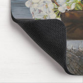 Apfelblüten-Stillleben – Original-Kunstwerk Mousepad (Ecke)