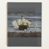Apfelblüten-Stillleben – Original-Kunstwerk Planer (Vorderseite)