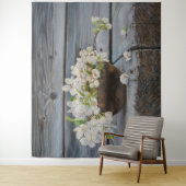 Apfelblüten-Stillleben – Original-Kunstwerk Wandteppich (Beispiel)