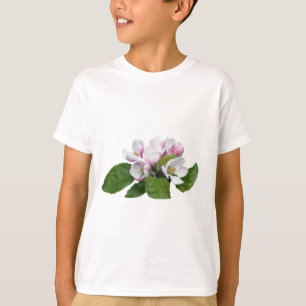 Apfelblüten und grüne Blätter T-Shirt