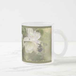 Apfelblüten und Hummel Mattglastasse