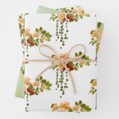 Apfelblüten und Rosehips Geschenkpapier Set (Beispiel)