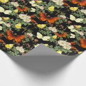 Apfelblüten und Schmetterlinge Bilder des Kulturer Geschenkpapier (Ecke)