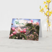 Apfelblüten zum Muttertag Karte (Gelbe Blume)