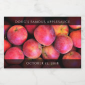 Apfelbutter / Apfelwein / Sauce / Marmelade Lebensmitteletikett (Einzelnes Label)