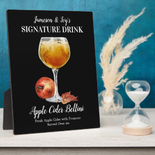 Apfelcider Bellini • PERSONALISIERE dieses Getränk Fotoplatte