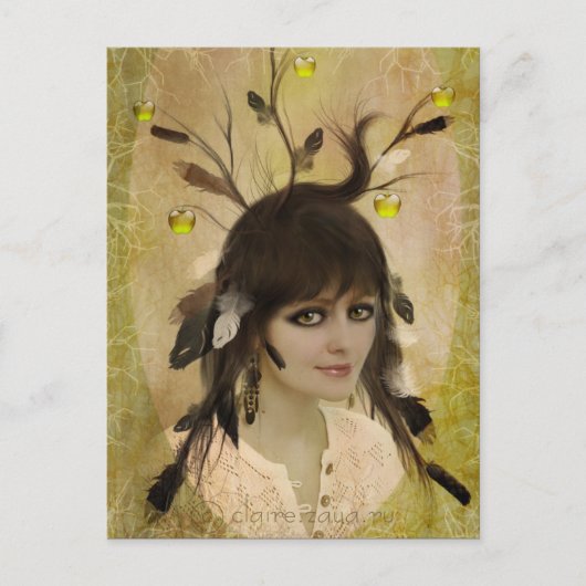 Äpfeldieb Postkarte (Vorderseite)