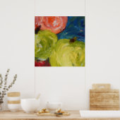 Äpfeldruck Poster (Küche)