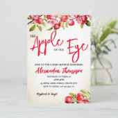 Apfeldusche, Babydusche Einladung (Stehend Vorderseite)