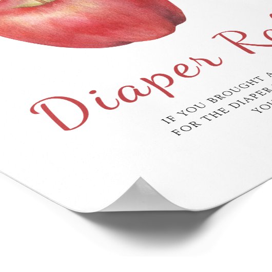 Apfeldusche - Gewinnspiel Poster (Ecke)