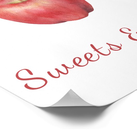 Apfeldusche - Süßigkeiten und Leckereien Poster (Ecke)