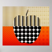 Apfeleindruck Poster (Vorne)