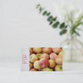 Apfelernte Visitenkarte (Stehend Vorderseite)