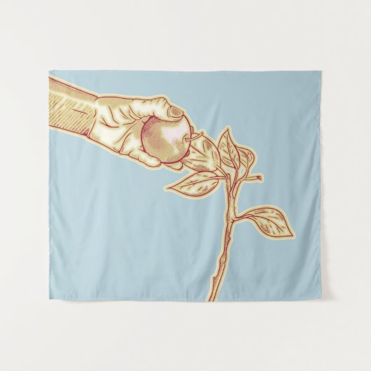 Apfelernte Wandteppich (Vorderseite (Horizontal))