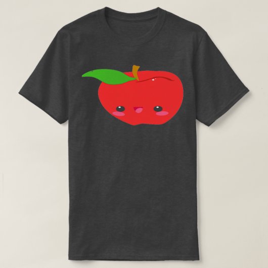 Apfelform mit niedlicher Frucht T-Shirt (Design vorne)