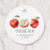 Apfelfrucht-Brautparty-Liebesmarken Geschenkanhänger (Vorderseite)