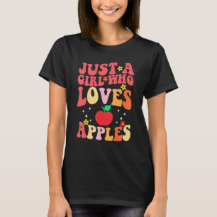 Apfelfrucht nur ein Mädchen, das Äpfel Liebe 1 T-Shirt