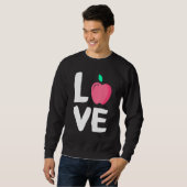 Apfelfrucht Sommer Vegan Apfelsaft Sweatshirt (Vorne ganz)
